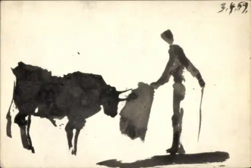 Künstler Ak Picasso, Toros y toreros IV