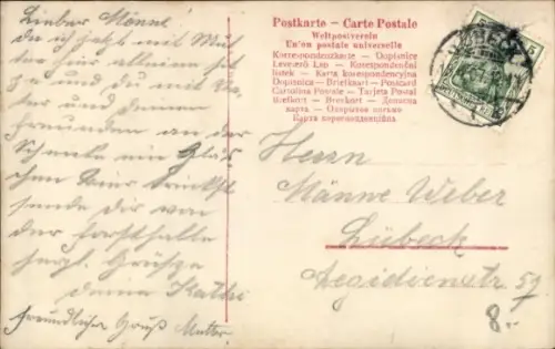 Passepartout Ak Liebespaar, Rucki, Spielkarten