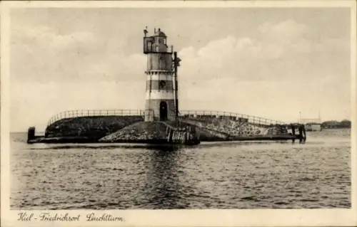 Ak Friedrichsort Kiel, Leuchtturm