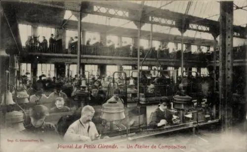 CPA Journal La Petite Gironde, Atelier de Composition