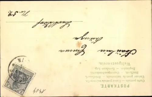 Ak Neujahr, Behüt dich Gott, 1905