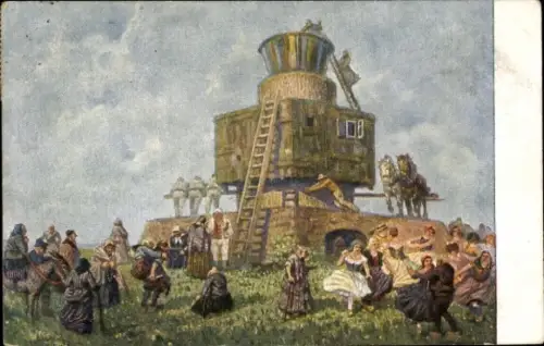 Künstler Ak Jankowski, Fritz, Altweibermühle