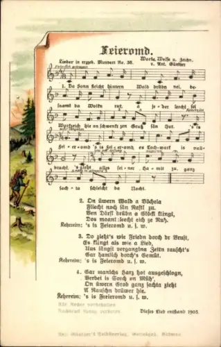 Lied Ak Feieromd, Anton Günther