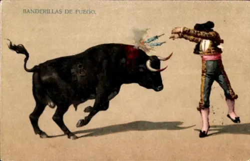 Litho-Stierkampf, Feuerbanderillas