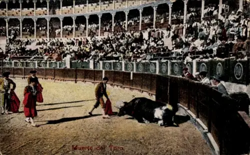 Ak Corrida de Toros, Muerte del Toro