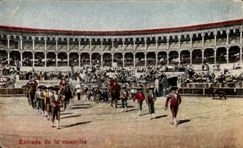 Ak Stierkampf, Gang Entrance, Stierkampf
