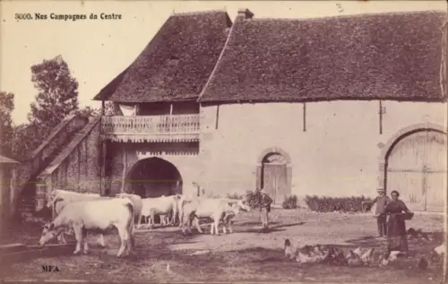 CPA Nes Campagnes da Centre, Bauernhof