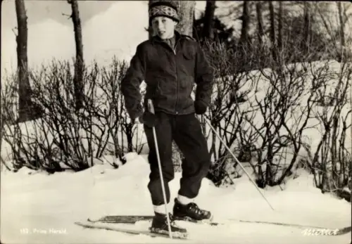 Ak Prins Harald von Norwegen, Portrait