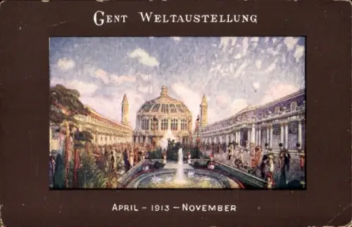 CPA Exposition Internationale et Universelle de Gand 1913, Pavillon