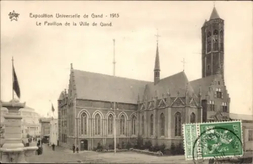 CPA Exposition Universelle de Gand 1913, Le Pavillon de la Ville de Gand