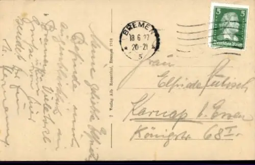 Ak Bremen, Statue Der Roland