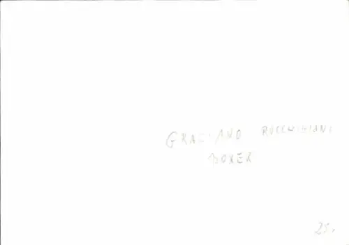 Autogrammkarte Boxer Graciano Rocchigiani, Portrait, Autogramm