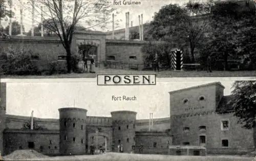 Ak Poznań Posen, Fort Rauch, Fort Grolman