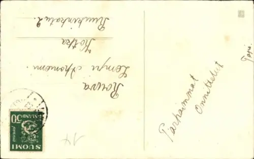 Ak Hunde, Dackel, Hufeisen, Glücksklee