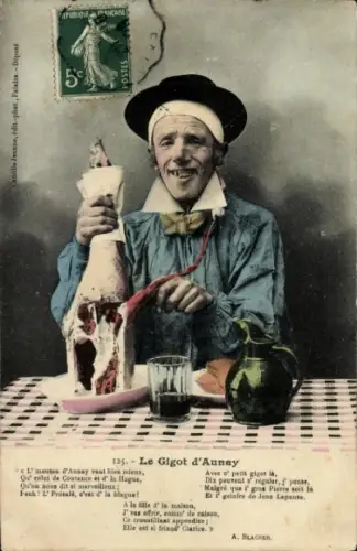 Ak Aunay sur Odon Calvados, Le Gigot d'Aunay