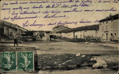 CPA Haudainville Meuse, Grande Rue