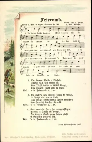 Lied Ak Feieromd, Anton Günther