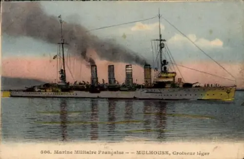 CPA Marine Militaire Française, Mulhouse, Croiseur léger