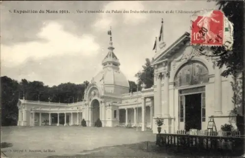 CPA Exposition du Mans 1911, Vue d'ensemble du Palais des Industries diverses
