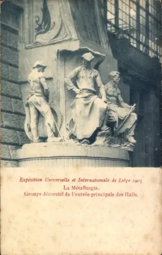 CPA Exposition Universelle et Internationale de Liege 1905, Metallurgie