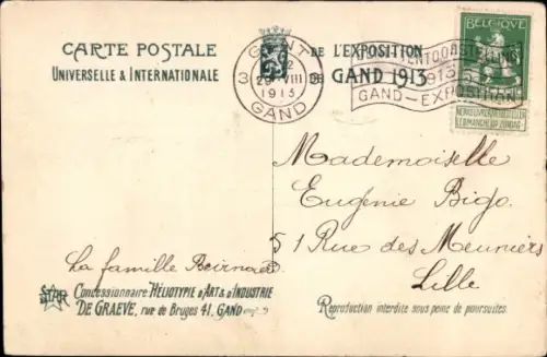 CPA Exposition Universelle de Gand 1913, Section Anglaise