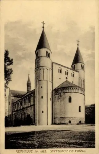 Ak Gernrode Quedlinburg im Harz, Stiftskirche St. Cyriaki, Gernrode am Harz