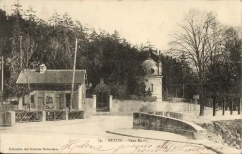 Ak Melun Seine et Marne, MELUN, Pont Marin, Sammlung der Melun-Galerien
