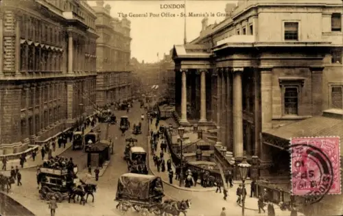 Ak London City England, General Post Office