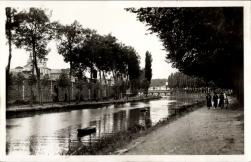 Ak Melun Seine et Marne, Bords de la Seine