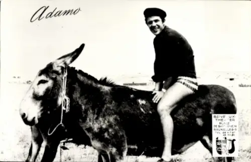 Ak Sänger Adamo, Porträt