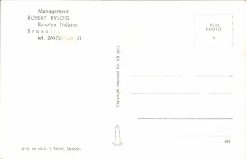 Ak Sänger Adamo, Porträt
