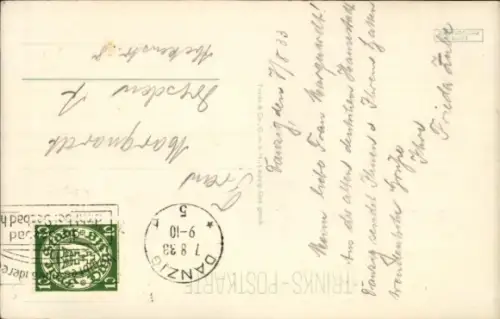 Ak Gdańsk Danzig,  Artushof,  Architektur, 