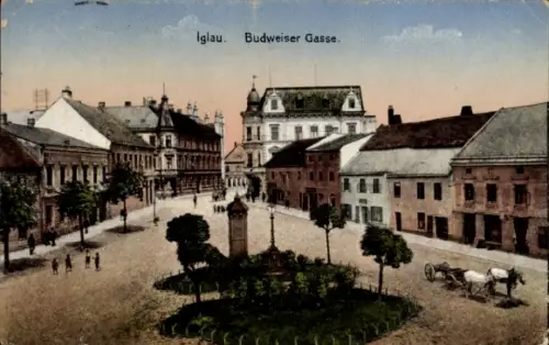 Ak Jihlava Iglau Region Hochland, Budweiser Gasse