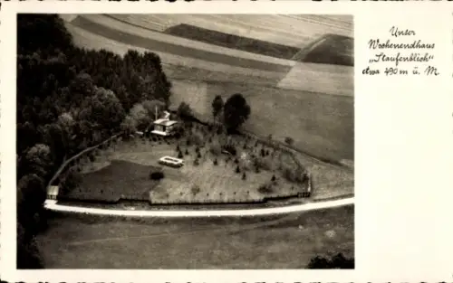 Ak Deutschland, Unser Wochenendhaus Staufenblick, Fliegeraufnahme