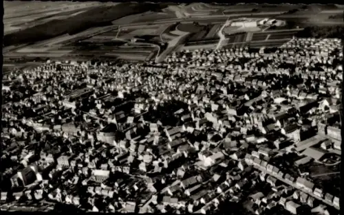 Ak Schwenningen am Neckar, Luftaufnahme von Schwenningen, viele Dächer, keine Personen, keine Hak