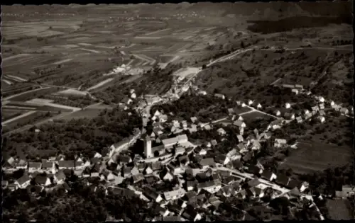 Ak Bergfelden Sulz am Neckar, Fliegeraufnahme