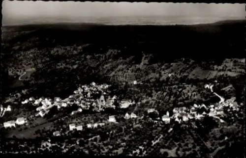 Ak Mönchberg Herrenberg in Württemberg, Luftaufnahme