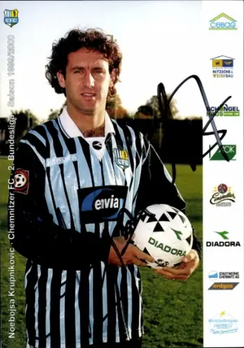 Autogrammkarte Fußballer Noebojsa Krupnikovic, Chemnitzer FC, Autogramm
