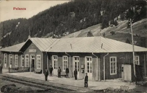 Ak Palanca Ștefan Vodă Moldau, Bahnhof, Bahnsteig