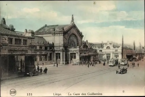 Ak Liège Lüttich Wallonien, La Gare des Guillemins