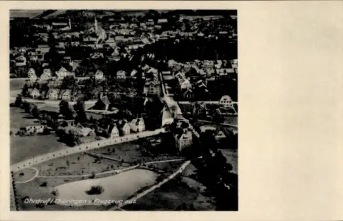 Ak Ohrdruf in Thüringen, Fliegeraufnahme