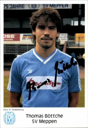 Autogrammkarte Fußballer Thomas Böttche, SV Meppen, Autogramm