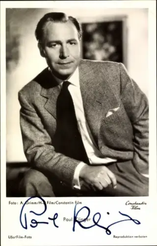 Ak Schauspieler Paul Klinger, Portrait, Autogramm