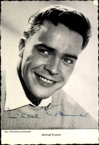 Foto Schauspieler Michael Cramer, Portrait, Autogramm