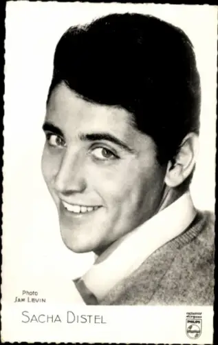 Ak Sänger Sacha Distel, Portrait