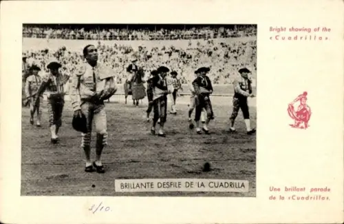 Ak Corrida de Toros, Brillante Desfile de la Cuadrilla