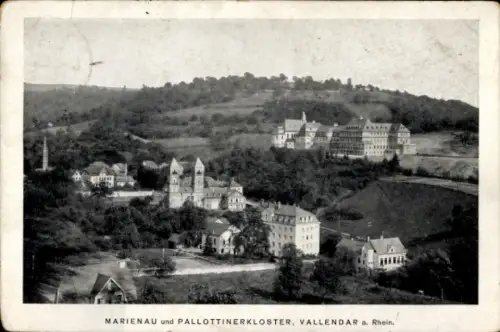 Ak Vallendar am Rhein, Marienau, Pallottinerkloster, Vallendar a. Rhein, Landschaft