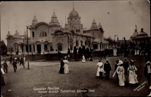 PC London City England, Franco-British Exhibition 1908, Canadian Pavilion