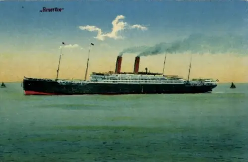 Ak Dampfer Amerika, HAPAG