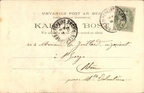 Lied Ak Les chansons de Botrel illustrees, Le fil cassé